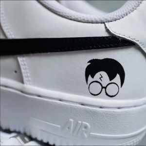 Nike Air Force 1’s with custom Harry Potter design as pictured. Brand new.